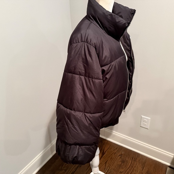 Misguided Black Puffer Jacket US size 8 - Picture 4 of 8